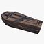 Burnt Coffin Low-poly PBR