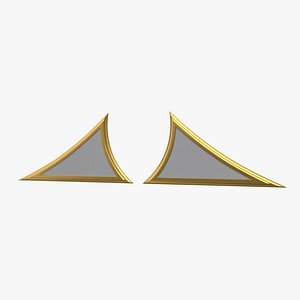 Plaster Decorative Bow DS286 3D model