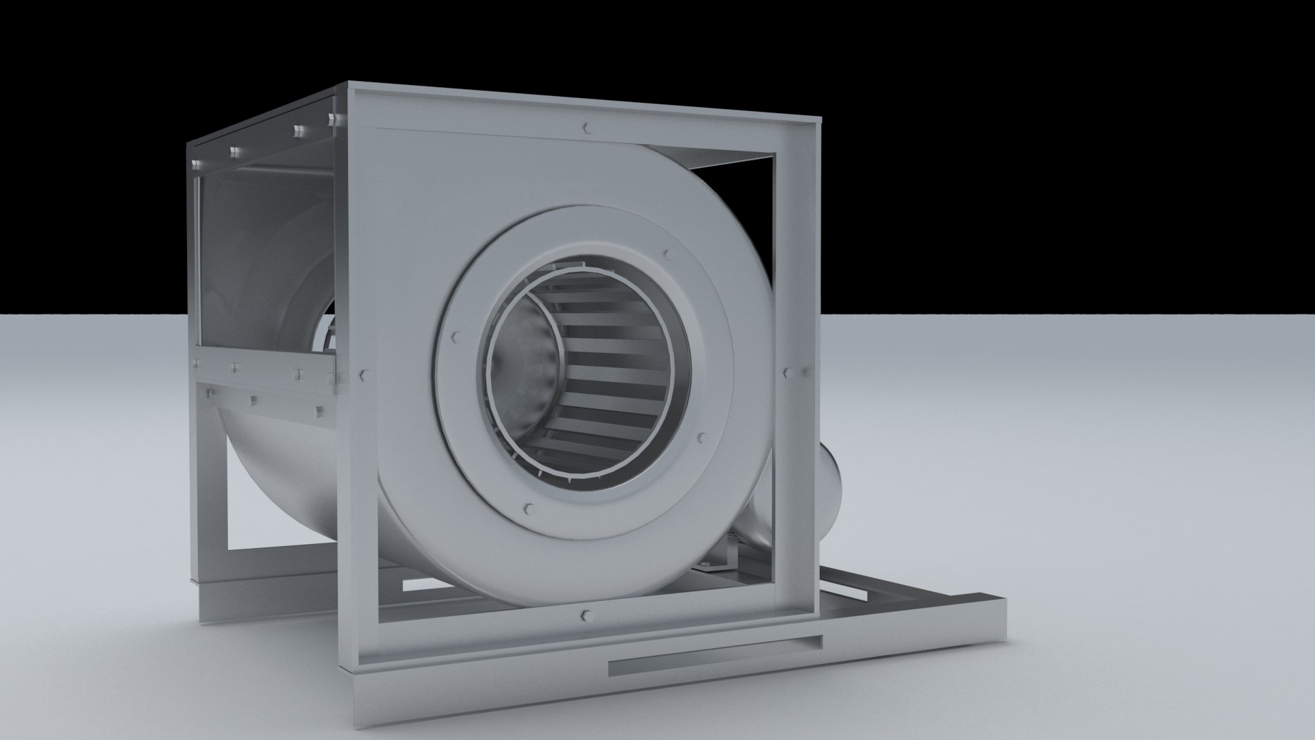 AHU Blower Fan 3D Model TurboSquid 2027346