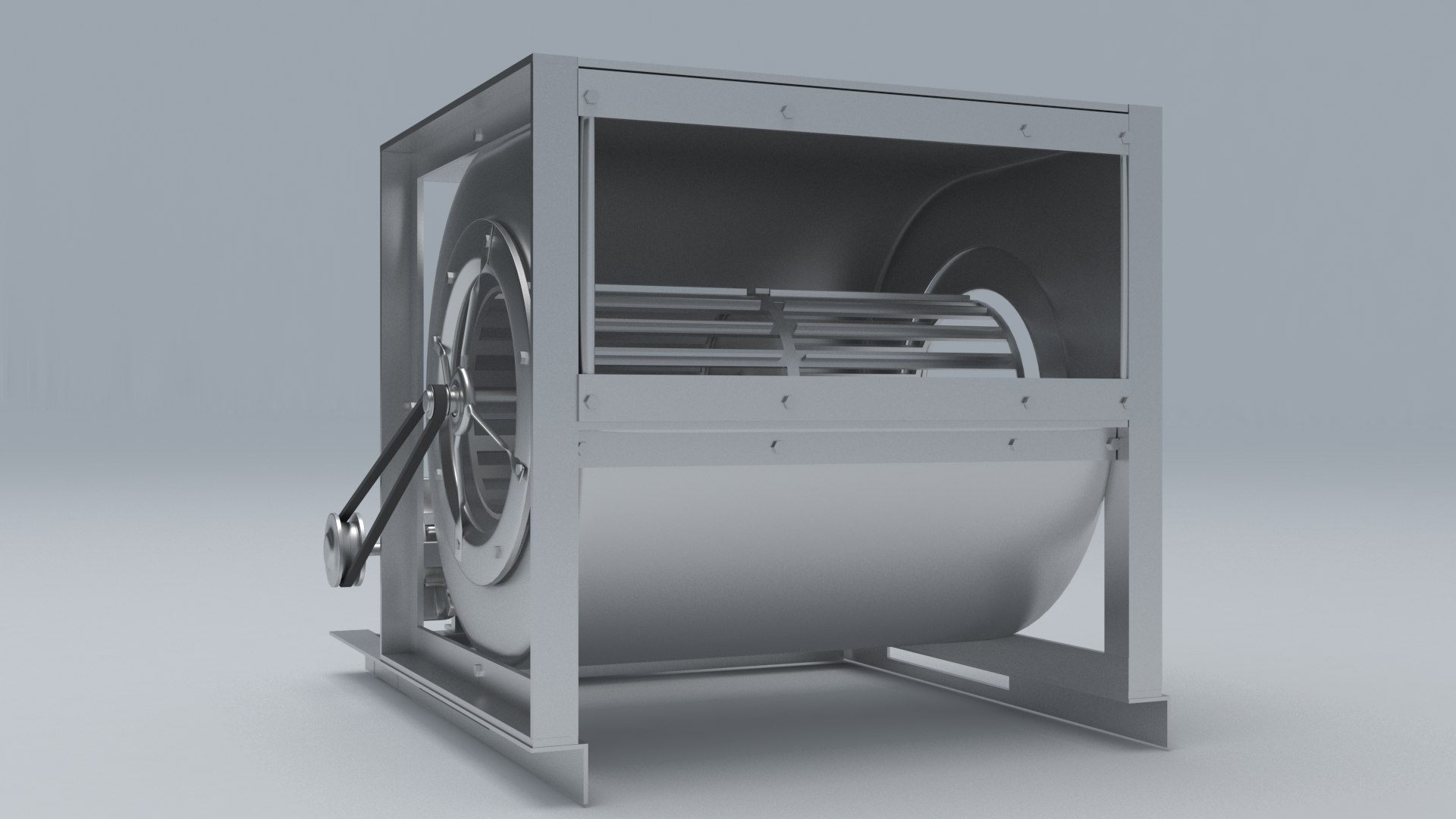 AHU Blower Fan 3D Model TurboSquid 2027346
