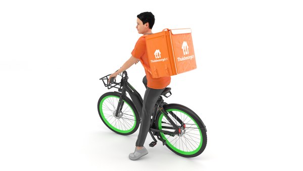 modelo 3d Food Delivery Biker - TurboSquid 1943063