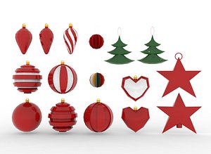 Christmas tree decoration toy 3D model