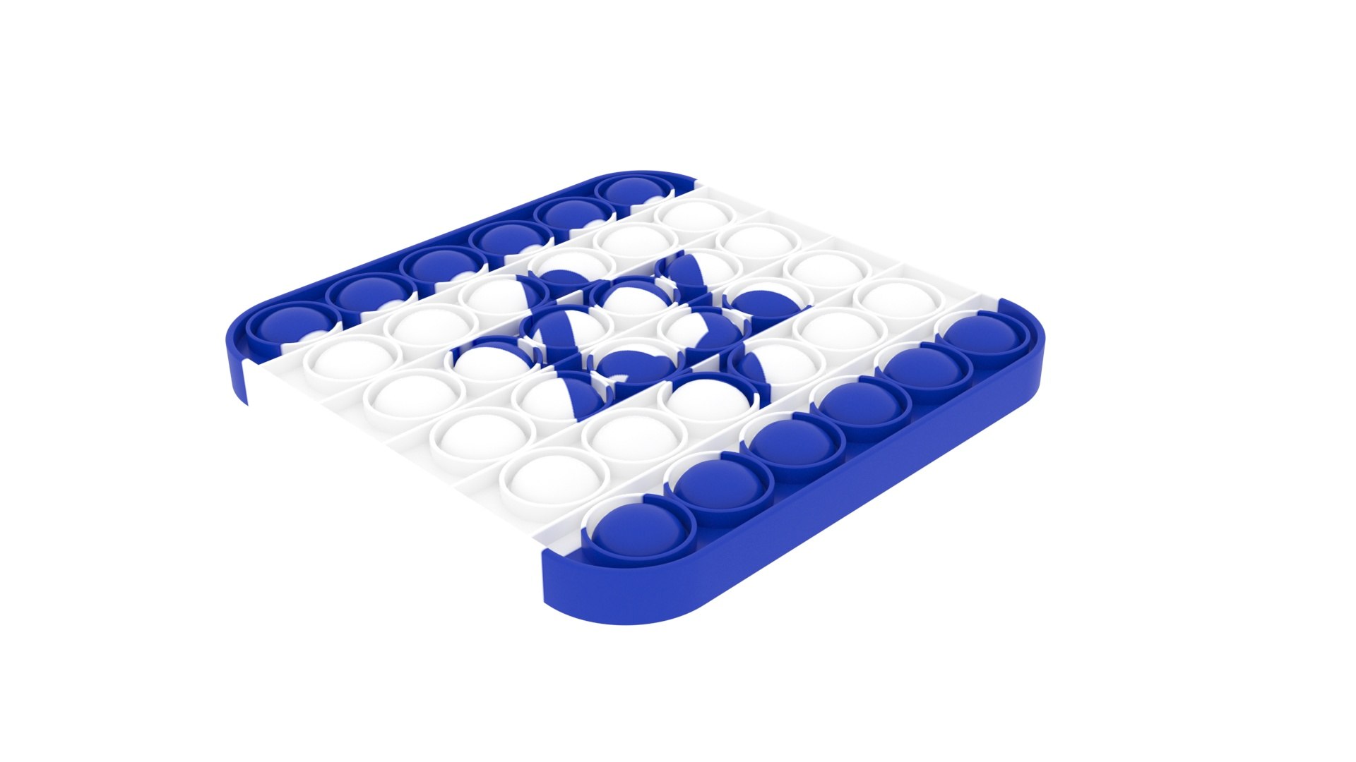 3D Model Square Flag Of Israel Pop It Fidget Toy TurboSquid 1784626