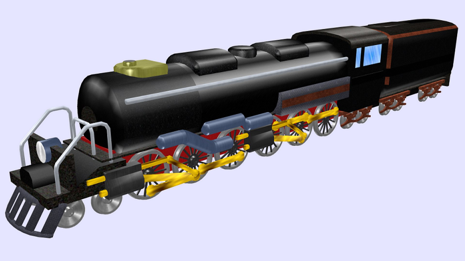 Steam Locomotive 3D Model - TurboSquid 1707566