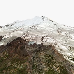 3D Mount Elbrus Russia