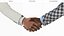 Realistic Business Handshake Prop Two Tones