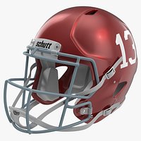 Football Helmet 3 Schutt Red