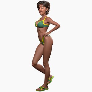 3D Jessica - semi-realistic character