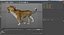 leopard rigged animate 3D model