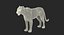 leopard rigged animate 3D model