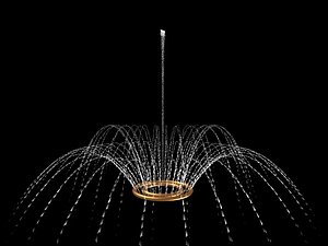 retention fountain 3d max