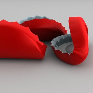 Smashed in bottle cap