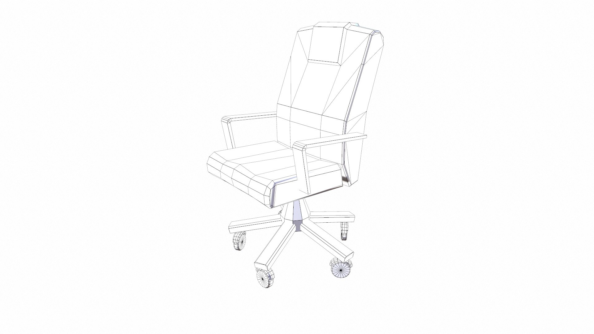 Chair Lowpoly Model - TurboSquid 2332258