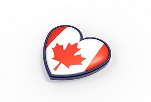 Canada heart badge