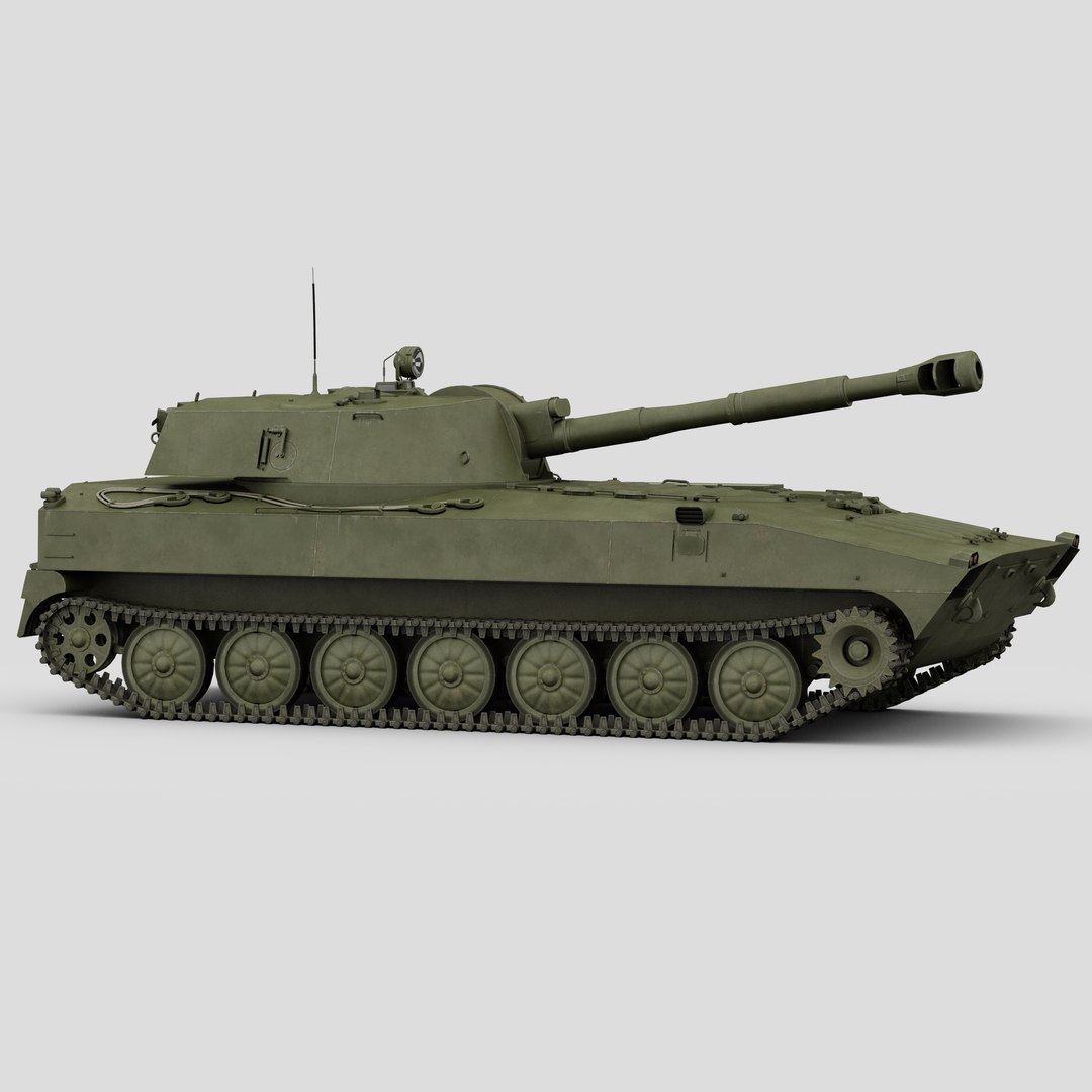 2s1 Gvozdika Model - TurboSquid 1152262
