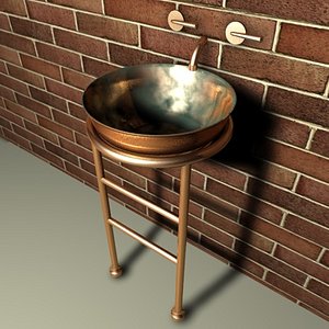 basin sink kitchen c4d