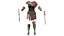 Traje Completo de Soldada Comandante Romana