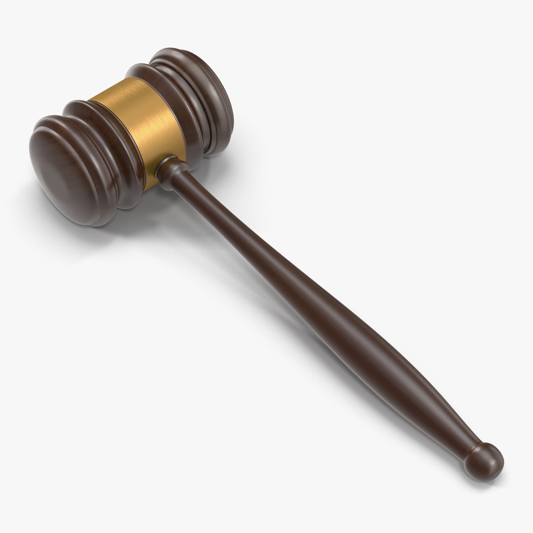 Legal Gavel 3D model preview