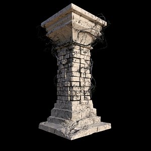 Column with ivy