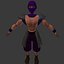 3D ninja gladiator model