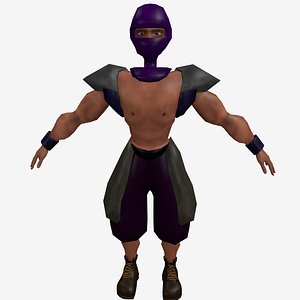 3D ninja gladiator model