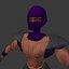 3D ninja gladiator model
