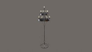 3D Candle Stand V01 model