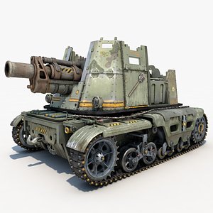tank post apocalyptic 3d model