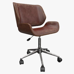 realistic office chair 3D model