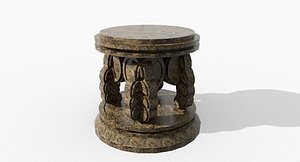 3D model pedestal statue base original art design