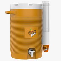 Drinks Cooler With Cup Dispenser