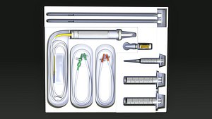 3d model catheter set
