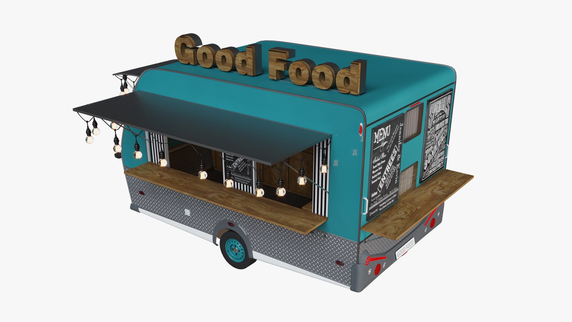 3D Model Food Truck Vehicle - TurboSquid 1598340