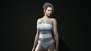 Realistic animated naked girl Elizabeth