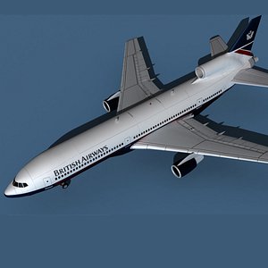 Lockheed L-1011-50 British Airways 1 3D model