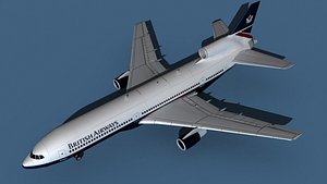 Lockheed L-1011-50 British Airways 1 3D model