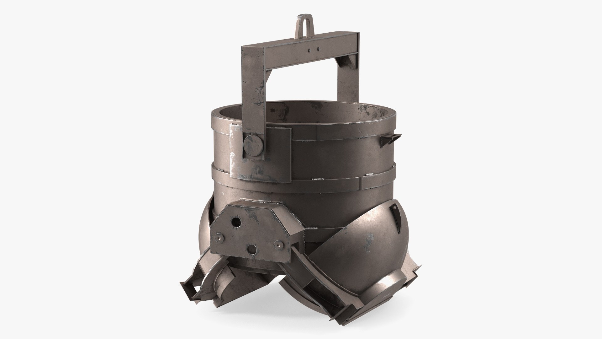 Charging Bucket with Open Bottom 3D model preview