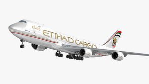 3D Boeing 747-8F Etihad Airways Cargo model