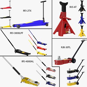 floor jack 3d model