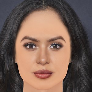 3D Vanessa Bryant Head - No Hair - Low poly head for game