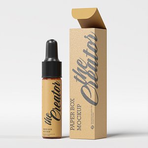 3D Dropper Bottle Mockup 24 model