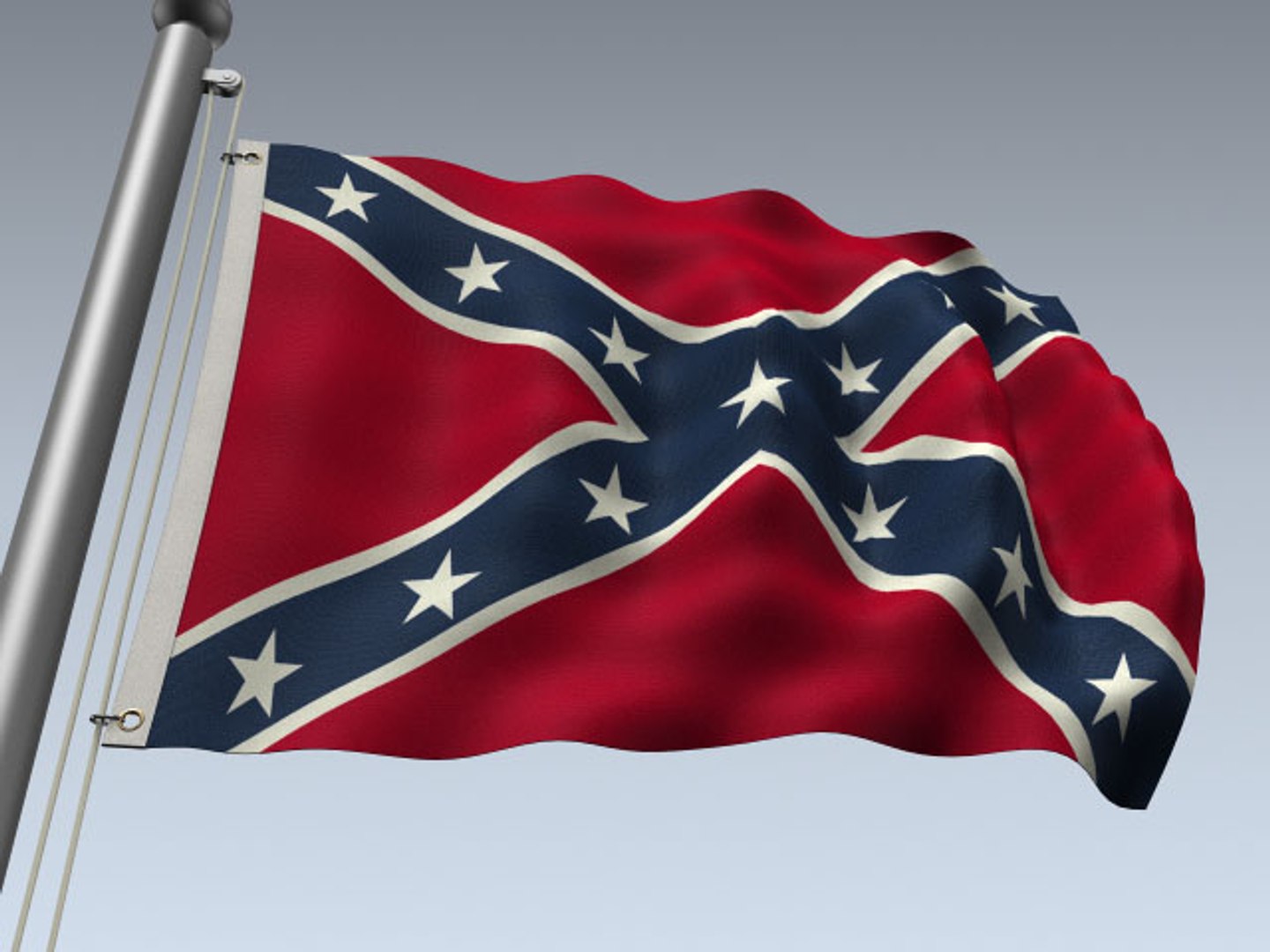 Flag Confederate 3d Model