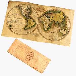 Old World Retro Map