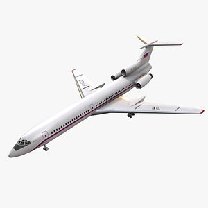 Tupolev Tu-154 Russia Animated 3D