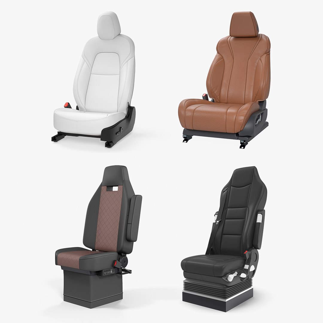 Car Driver Seats Collection 2 3D model preview