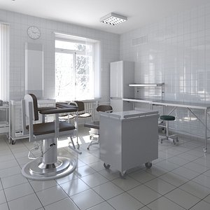 Medical Phlebotomy room 1 3D model