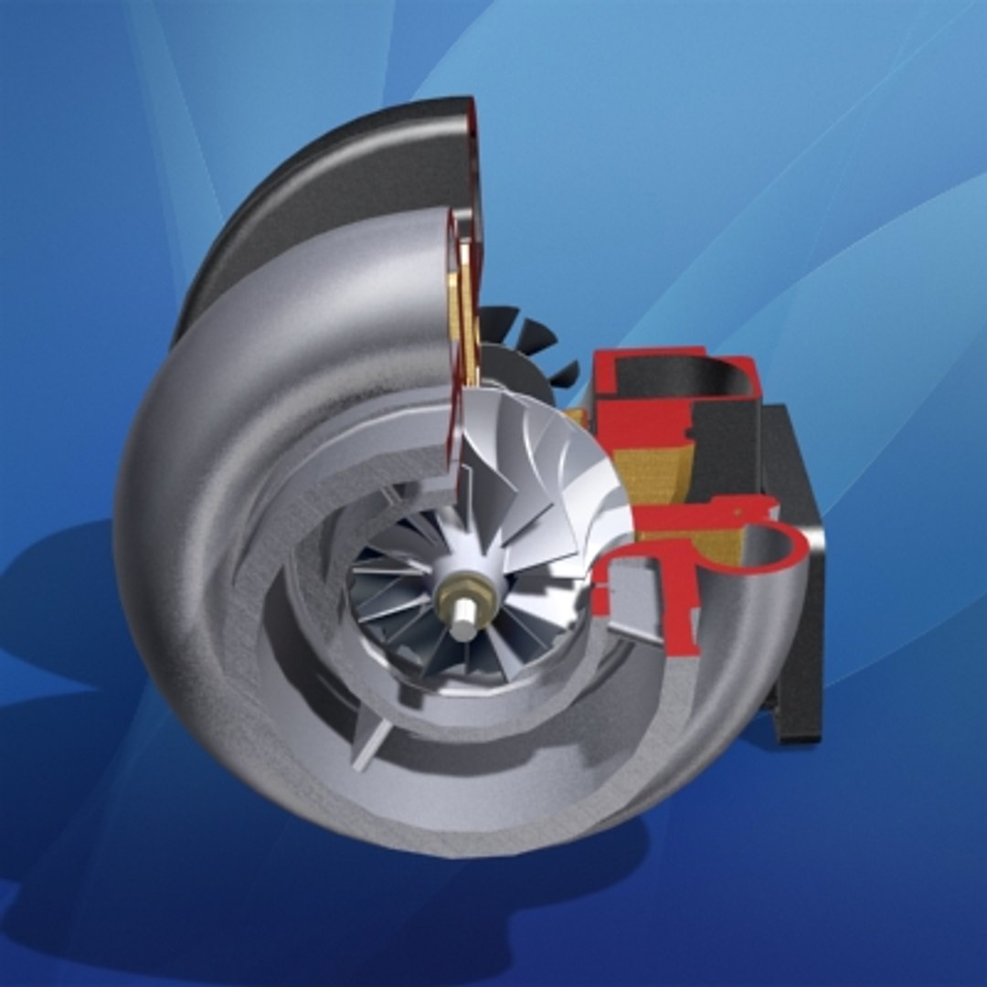 3ds Turbocharger Cross Section Engine