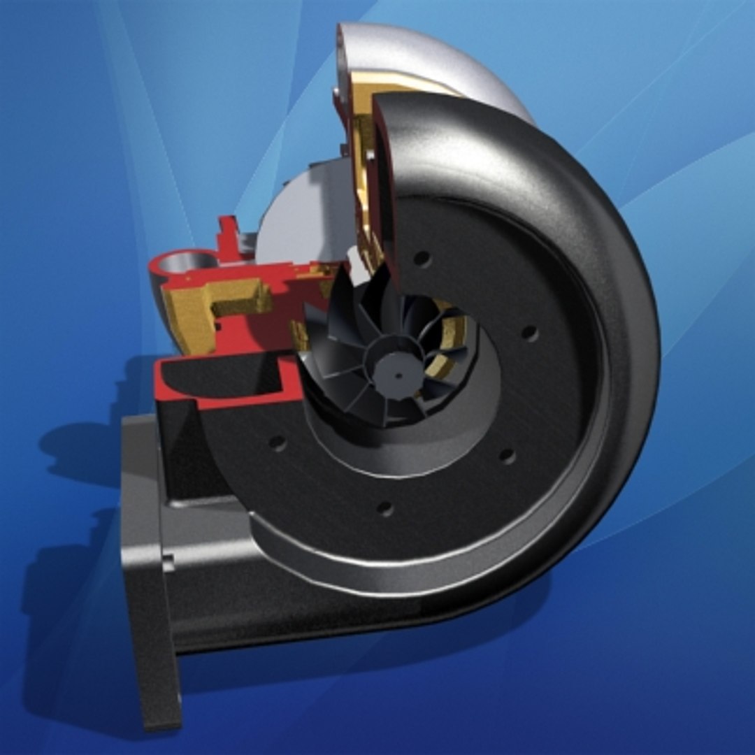 3ds Turbocharger Cross Section Engine