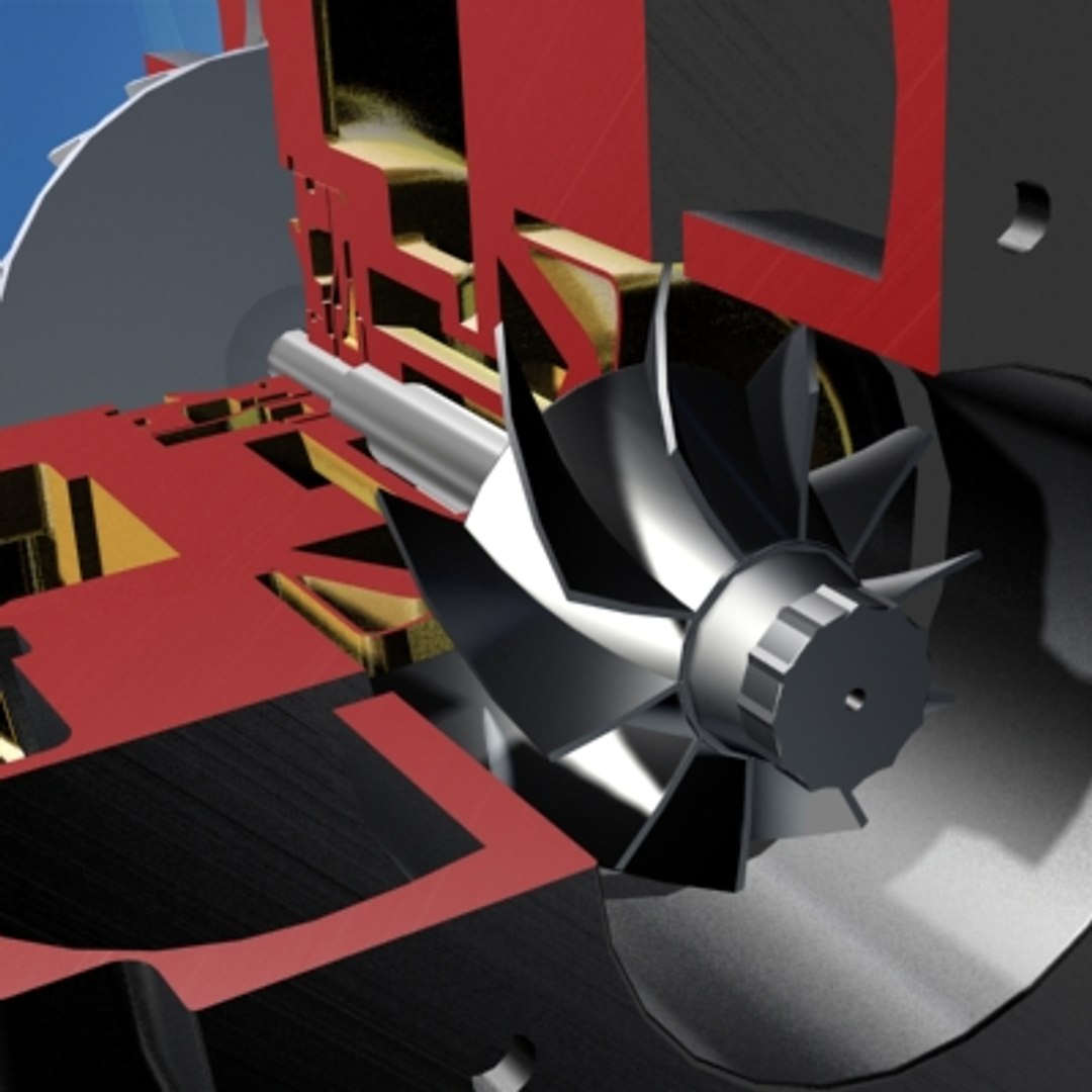 3ds Turbocharger Cross Section Engine