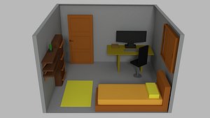3D model bedroom interior room